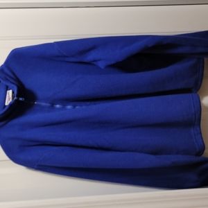 Reebok XL Quarter Zip Royal Blue Fleece Pullover